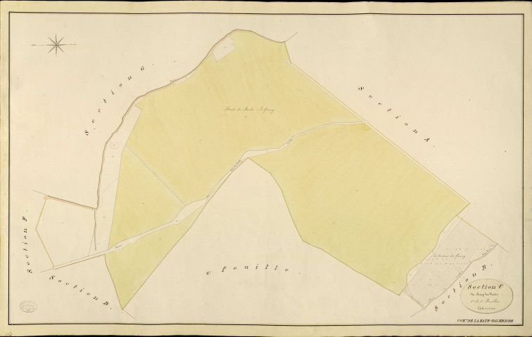 Haye-Malherbe (La). Section C _ Du camp des Ventes _ 1re de 2 feuilles