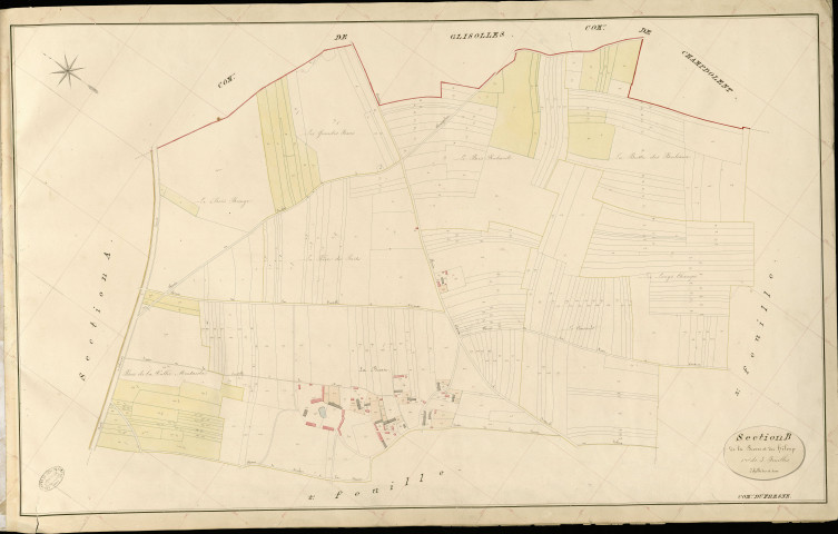Fresne (Le). Section B _ de la Brosse et du Héloup _ 1re de 3 Feuilles