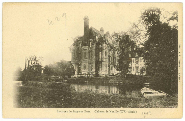 Neuilly. Environs de Pacy-sur-Eure. - Château de Neuilly (XVIe siècle).