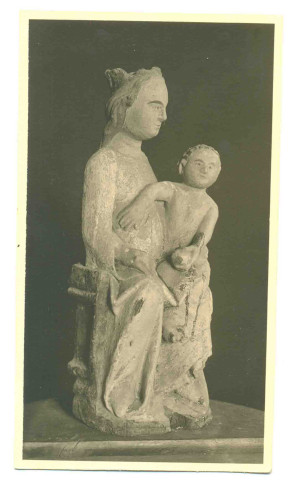 Statue de la Vierge à l'Enfant de l'église Saint-Anne de Bosquentin (Eure, France)