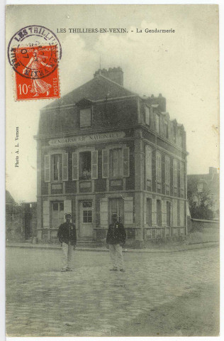 Thilliers-en-Vexin (Les). La Gendarmerie.