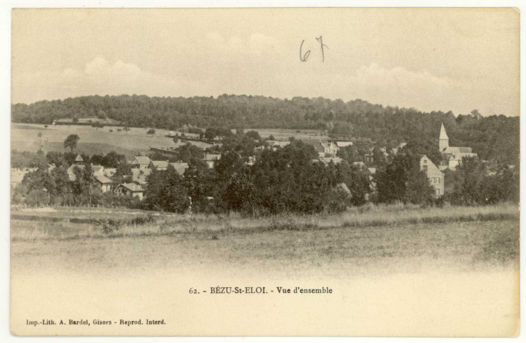 Bézu-Saint-Eloi. Bézu-St-Eloi-Vue d'ensemble.