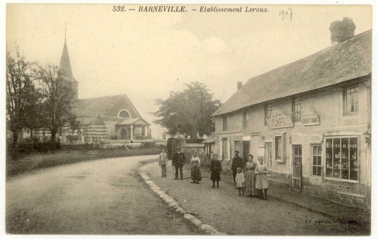 Barneville-sur-Seine. Etablissement Leroux.