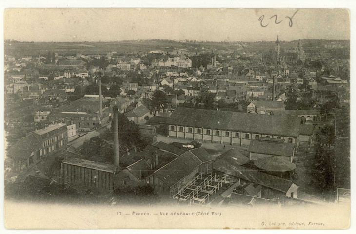 Evreux-Ville. Vue Générale (Côté Est).