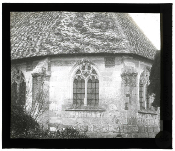 Église de Drucourt (Eure), chevet.