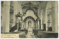 Saint-Aubin-d'Ecrosville. Intérieur de l'Eglise.