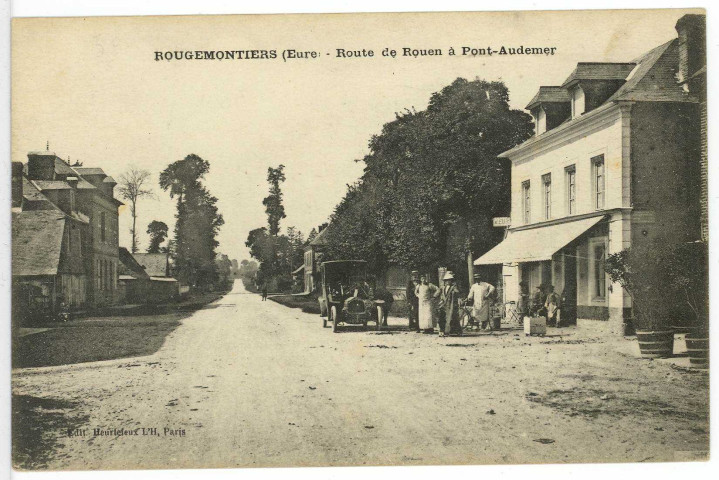 Rougemontiers. Route de Rouen à Pont-Audemer.