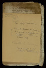 Faverolles (cahier et Procès-verbal).