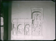 Retable en pierre de l'église de Vannecrocq (Eure).