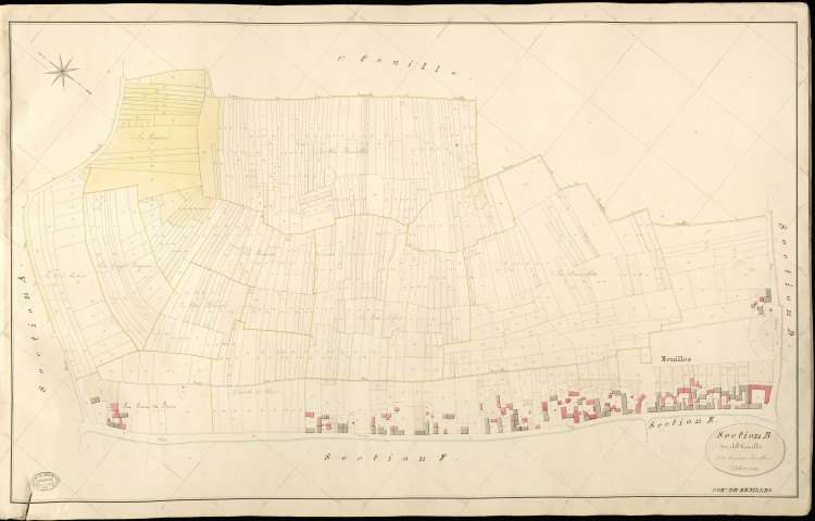 Ménilles. Section B _ des Clos brouillés _ 2e et dernière Feuilles