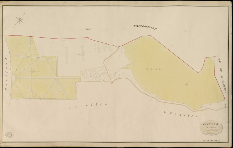 Chambray. Section A _ des Claquets _ 1re de 3 Feuilles