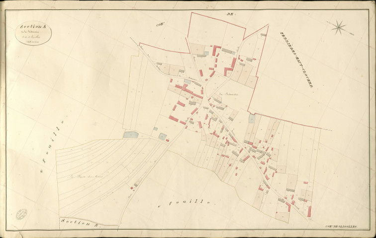 Glisolles. Section A _ de la Brétonnière _ 3e de 4 Feuilles