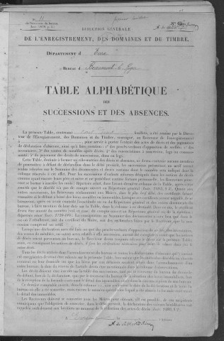 Tables 1926-1942
