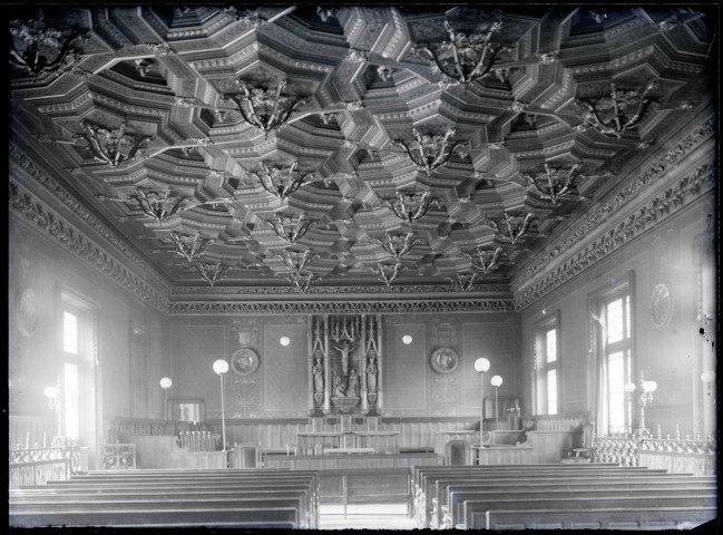 Salle des assises du palais de justice de Rouen (Seine-Maritime).
