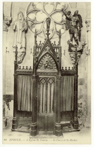 Evreux-Ville. L'Eglise Saint-Taurin. St-Fiacre et St-Michel.