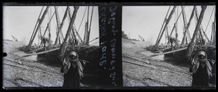 Débarquement de cannes à sucre El-Cheikh-Fadl (Égypte).