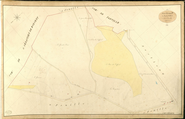 Evreux. Section F _ du Bois du Deffend _ 4e de 5 Feuilles