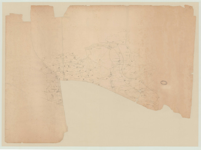 Fragments d'une carte de l'arrondissement de Louviers