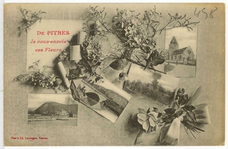 Pîtres. Carte souvenir.