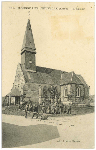 Mousseaux-Neuville. L'Eglise.