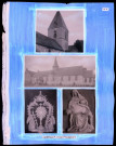 "Églises rurales du département de l'Eure" du chanoine Bonnenfant tome II, planche C Pinterville (Eure), Pîtres (Eure) et Piseux (Eure).