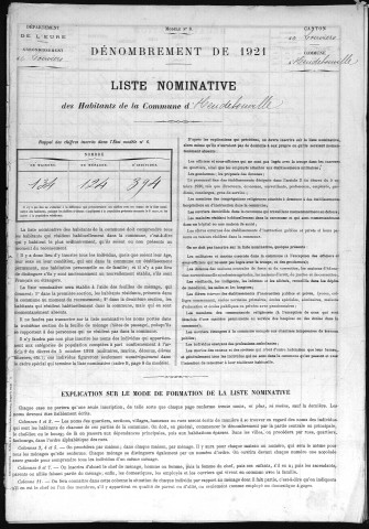 HEUDEBOUVILLE 1921