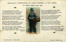 Divers. Monologue humoristiques en patois normand, par Henri Ermice. - Je devons marier notre fille.