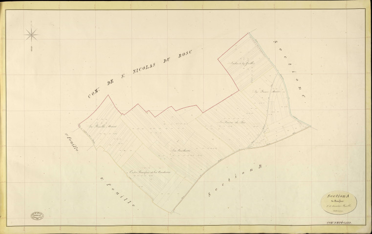 Epégard. Section A _ de Beaufour _ 3e et dernière Feuille