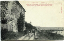 Manoir (Le). Manoir-sur-Seine. - Maison des Hautes-Loges, XIVe siècle, remarquable dans sa construction par un mélange de pierre et de silex taillé.
