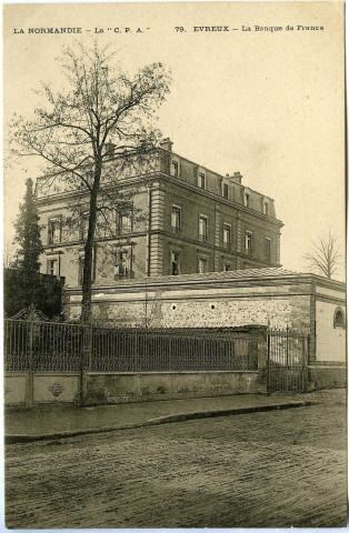 Evreux-Ville. La Banque de France.