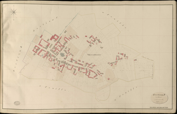 Villiers-en-Désœuvre. Section D _ de Villiers _ 3e de 6 Feuilles