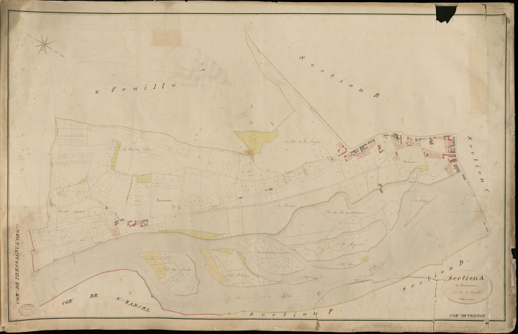 Vernon. Section A _ de Fourneaux _ 1re de 2 Feuilles