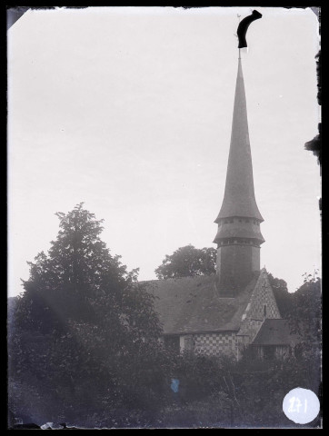 Église de Giverville (Eure), clocher.