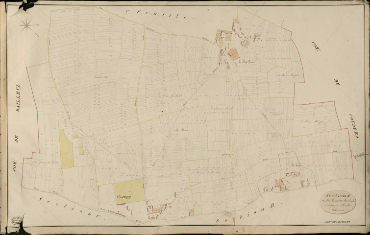 Chavigny-Bailleul. Section A _ du Bois Perrier et du Bois Rault _ 2e et dernière Feuille