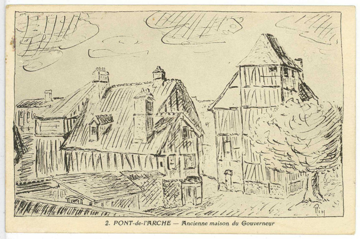 Pont-de-l'Arche. Ancienne maison du Gouverneur.