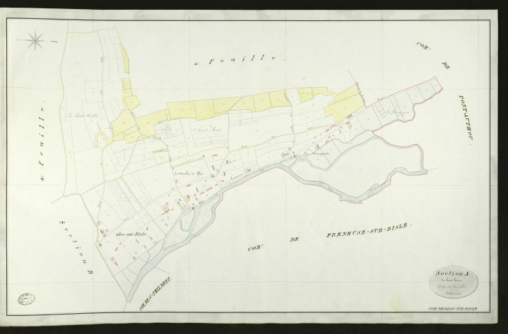 Glos-sur-Risle. Section A _ de la Forêt de Montfort _ 3e de 4 Feuilles