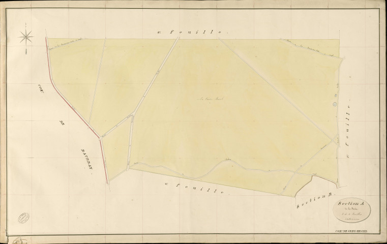 Seez-Mesnil. Section A _ de la Forêt _ 3e de 4 Feuilles