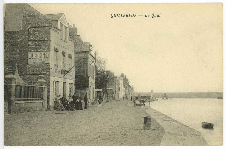 Quillebeuf-sur-Seine. Le Quai.