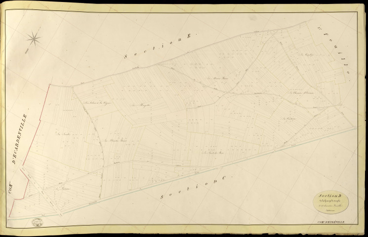 Epreville-près-le-Neubourg. Section D _ de la Grange du temple _ 2e et dernière Feuille