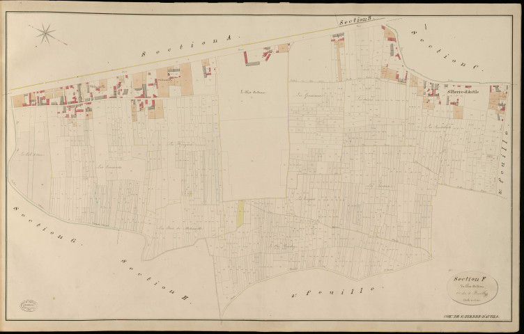 Saint-Pierre-d'Autils. Section F _ du Clos Ardent _ 1re de 4 Feuilles