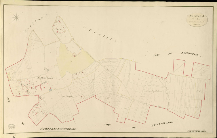 Thuit-Simer (Le). Section A _ de l'Eglise _ 2e et dernière Feuille