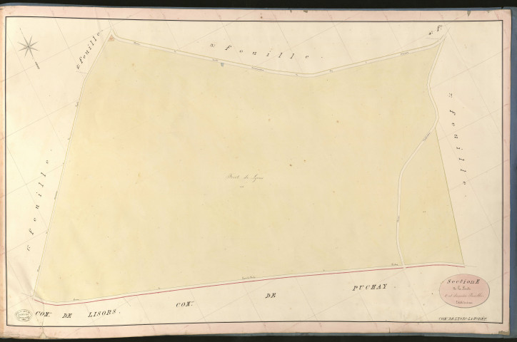 Lyons-la-Forêt. Section E _ de la Lande _ 8e et dernière Feuille