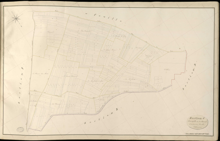 Villiers-en-Désœuvre. Section C _ d'Heurgeville et de Channel _ 5e et dernière feuille