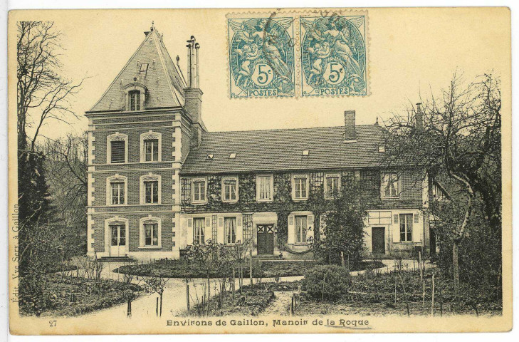Roquette (La). Environs de Gaillon, Manoir de la Roque.