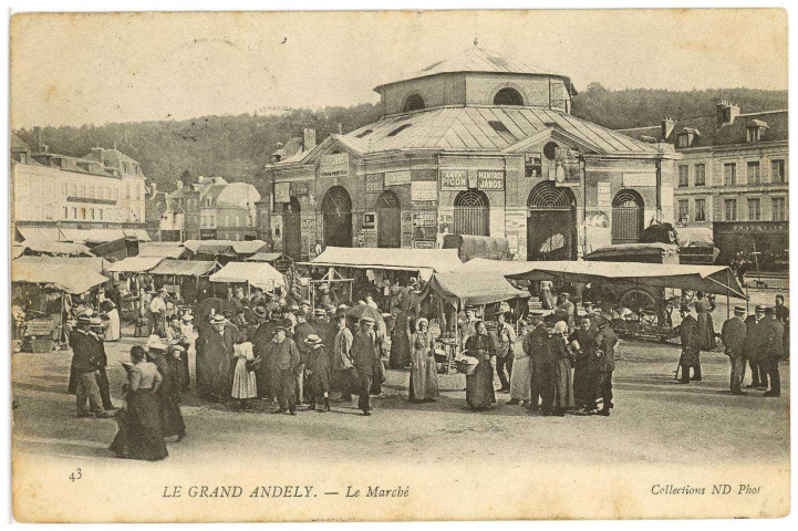 Andelys (Les). Le Grand Andely. - Le Marché.