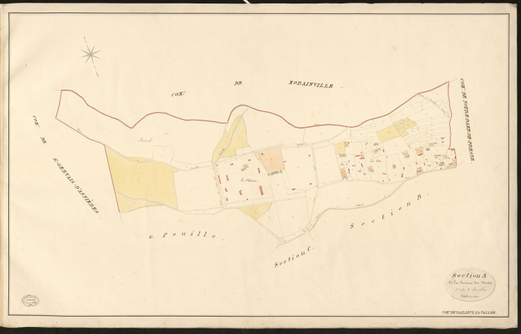 Bailleul-la-Vallée. Section A _ de la Couture des Vorets _ 1re de 2 Feuilles