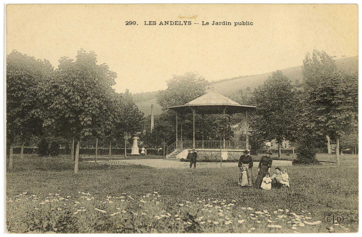 Andelys (Les). Le Jardin public.