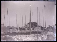 Chantier de construction d'un bâtiment.