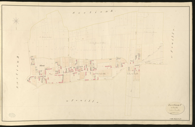 Alizay. Section C _ de Rouville. _ 2e de 4 Feuilles.