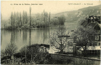 Andelys (Les). Crue de la Seine, Janvier 1910 - Petit Andely Ile Wodroff.
